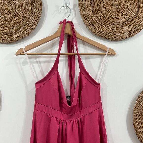 Vintage Y2K 2000s Wet Seal Pink Halter Tank Top Small - Picture 3 of 7